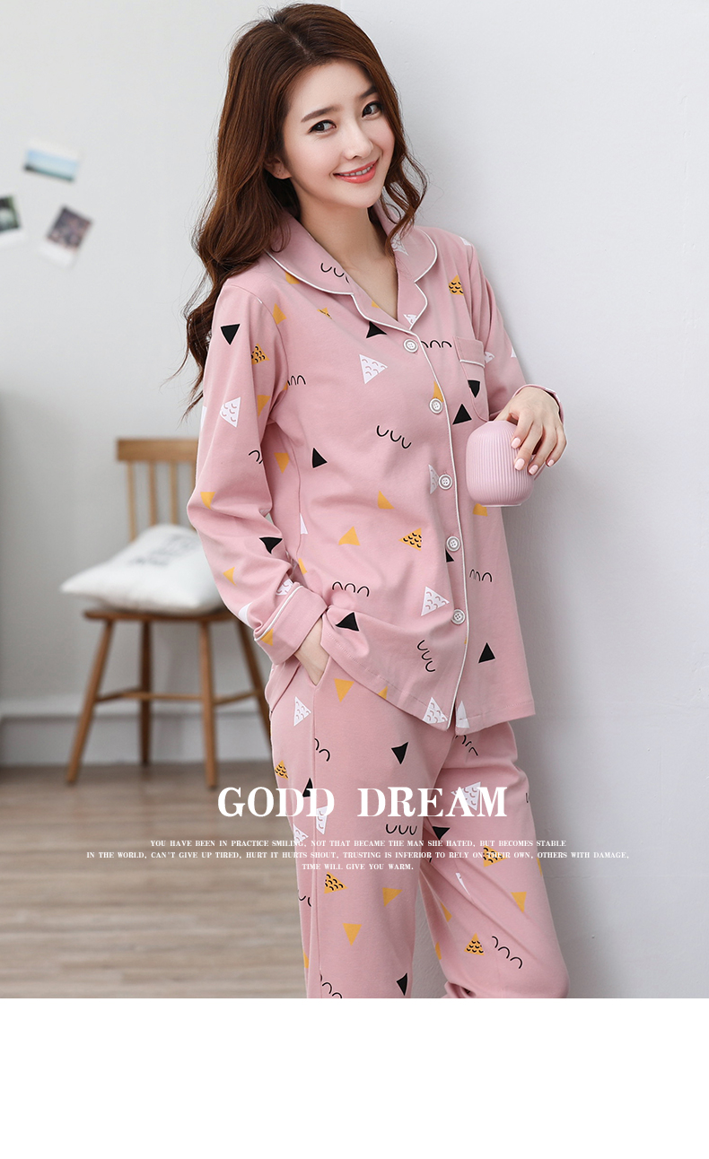 Pyjama pour femme en Coton à manches longues - Ref 2987780 Image 6