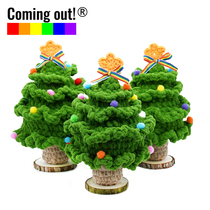 Coming out Rainbow Christmas tree Christmas gift plush toy ornaments decoration table decoration couple
