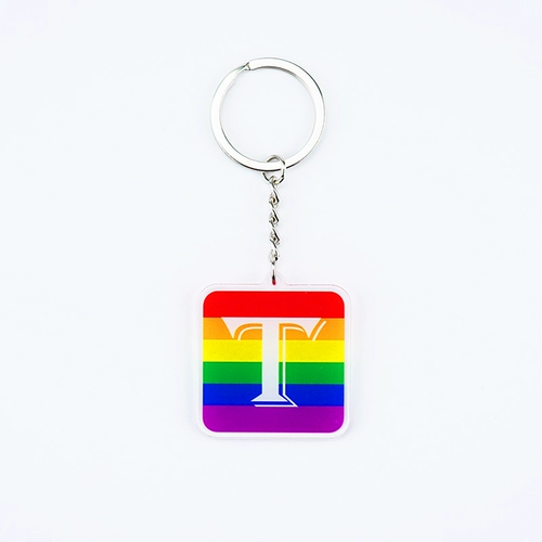 Выход! Шесть -лор радуга TPH. Подвеска подвеска Les Tag Targe Temple Key Chain Небольшие украшения
