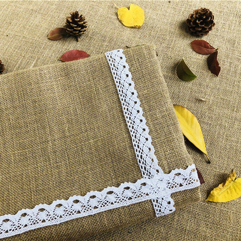 Kindergarten Huanchuangsen handmade linen ribbon lace pattern plate newspaper lace hemp roll pastoral small fresh wind