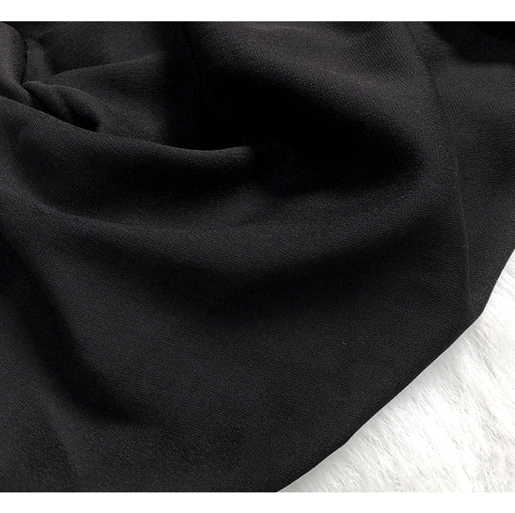 ● Georgette bông trắng, 100% cotton Đen Georgette mùa xuân và lót da mỏng voan shirting - Vải vải tự làm vải may quần áo dài