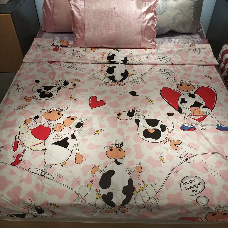 Genuine giống như một mảnh bông phim hoạt hình ký túc xá mục vụ 1,5m bông chăn đơn đôi chăn - Quilt Covers