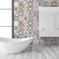 Self-adhesive kitchen waterproof and oil-proof wall stickers toilet bathroom non-slip floor stickers wall decoration stickers tile stickers