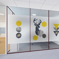 Electrostatic glass film toilet bathroom glass sticker glass door window transparent opaque shading cellophane