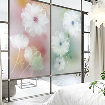 Window sticker frosted blackout bedroom transparent opaque bathroom living room toilet decoration beautification glass film