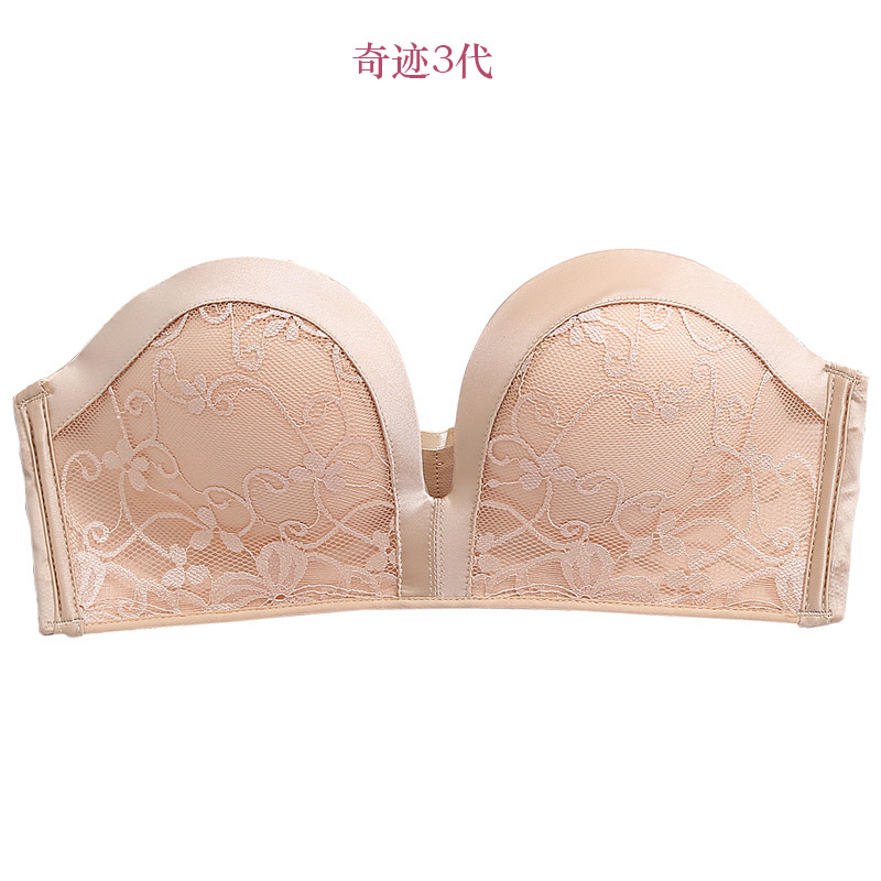 Đồ lót womens thép miễn vòng sexy văn bản thu thập áo ngực cô gái bài đánh dấu bôi nhọ ngực bọc trong vẻ đẹp sinh viên ngực mà không cần dây đeo vai