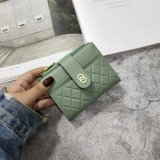 Бумажник, короткая сумка через плечо, тонкий складной кошелек с молнией, в корейском стиле