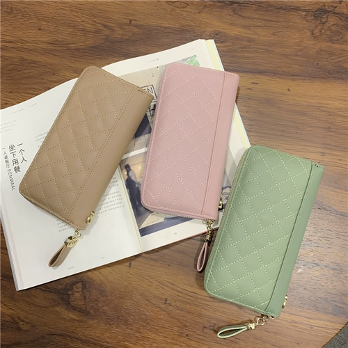 Бумажник, универсальная сумка через плечо, маленькая сумка клатч, кошелек, в стиле Шанель, в корейском стиле