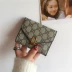 Ví nữ châu Âu siêu mỏng retro nữ ví ngắn 2018 cá tính mới in khóa nhỏ tiền gói thẻ thủy triều Ví tiền