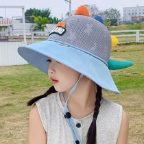 Baby sunscreen sunscreen hat children hat boy girls empty top hat retractable hat with cute sunscreen
