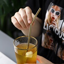 Flower Kitchen Eurem Creative Eco-friendly Stainless Steel 304 Straw Heat Resistant And Corrosion Resistant Portable Drink Milk Tea Straw