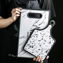 Nordic PP plastic cutting board Household cutting board Kitchen fruit and vegetable small chopping board double-sided bag board mildew-proof small chopping board