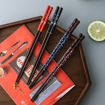 Japan Style Cherry Blossom Chopsticks Domestic mildew chopsticks Creative eco-friendly single fit non-slip frosted 10 Double chopstick suit