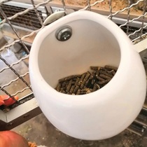 Chinchilla Rabbit Squirrel bird Pet mink food bowl Ceramic bowl Anti-planing food anti-bite bowl Hanging clean and hygienic