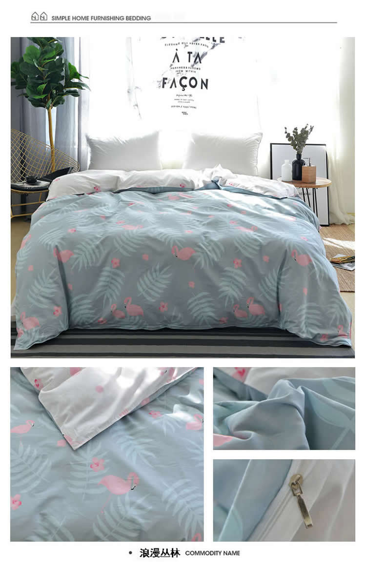 Một mảnh chăn bông bao gồm 100% bông chăn đơn 1,5m1,8 m giường đôi 200x230 ký túc xá sinh viên - Quilt Covers chăn hè everon