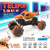 Gesture Sensing Shark Remote Control Car Big Four Drive Off-road Car Climbing Beach Car Children Boy Toy Racing