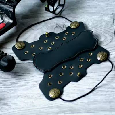 (Wind) Bow and Arrow Breathable Beauty Hunting Traditional Backarm Archery Equipment Manual Leather Cowhide Protecting Arm