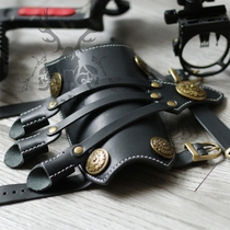 Archery supplies Arm guard Three finger sleeve Finger guard equipment Composite traditional anti-curved archery protective gear Mediterranean hand guard