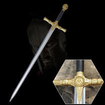 cos Stage performance sword European Western Long sword Crusader Knight sword King Arthur film and television weapon props