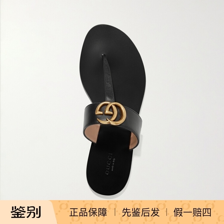 Brand New Genuine Gucci Logo Flip-Flops Leather Flat Sandals for Women 497444a3n001000 Brand New Genuine Gucci Logo Flip-Flops Leather Flat Sandals for Women 497444a3n001000