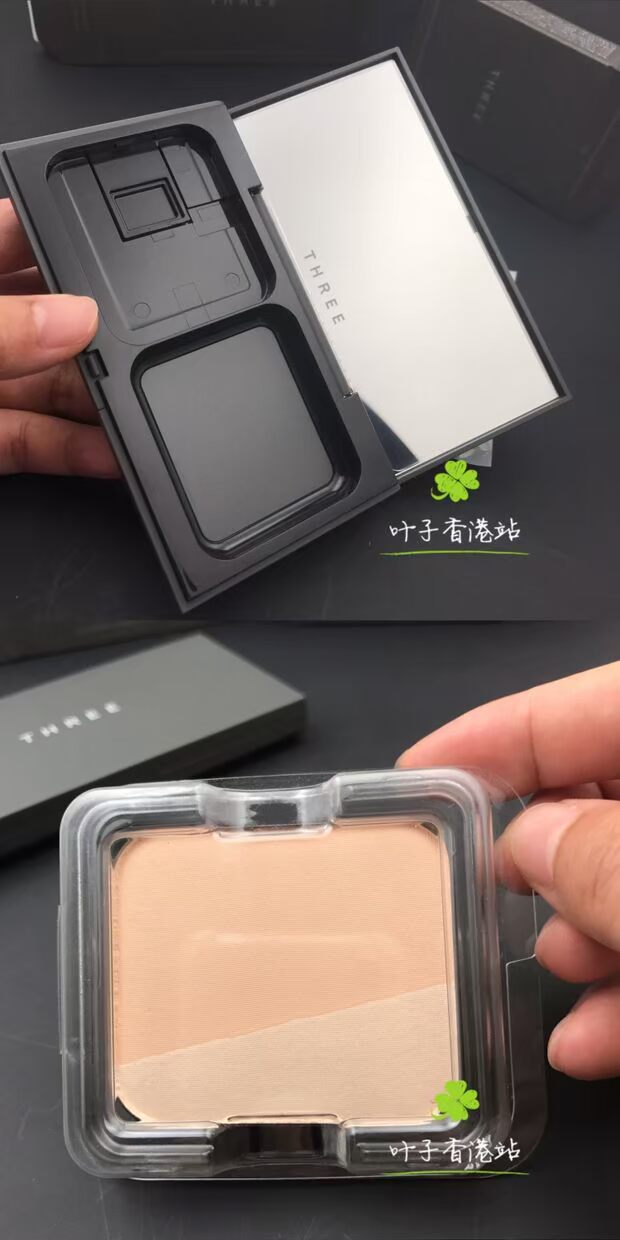 Nhật Bản thực sự BA BA bột thực vật phân chia thời gian bánh bột màu chia thời gian 12g bột trang điểm - Bột nén phấn phủ peach