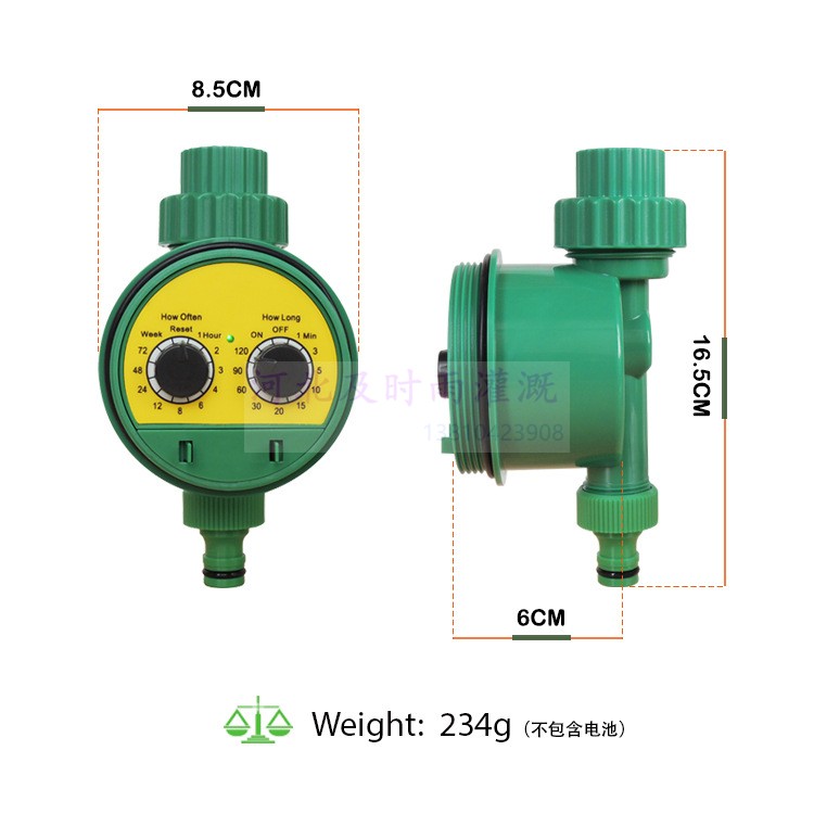 Home garden gardening automatic irrigation controller family automatic flower watering device double dial code timer