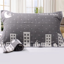 Jindian three-point water cotton fabric couple students adult breathable large six-layer pillow towel a pair of Universal
