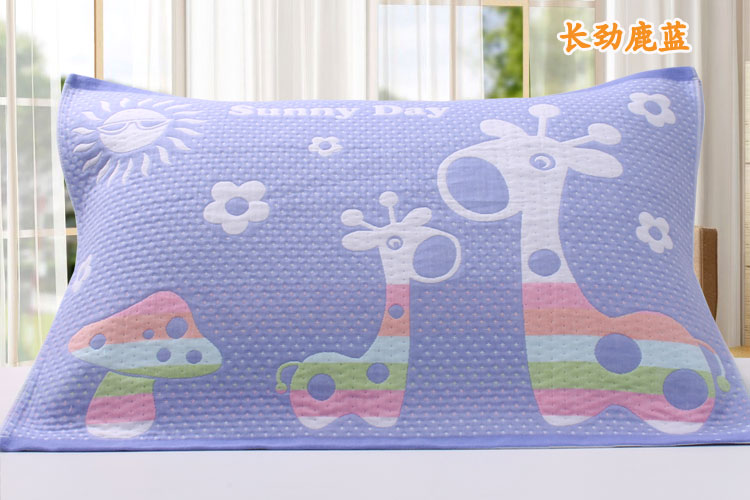 Bông cotton ba điểm vàng đôi của cặp vợ chồng học sinh bốn mùa khăn gối người lớn để tăng độ dày vải thoáng khí vỏ gối nằm