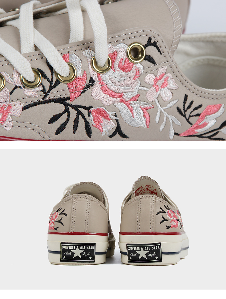 Converse Converse Nữ mùa xuân ALL STAR 70S Giày vải hoa 561658C 561659C - Plimsolls mẫu giày thể thao nữ đẹp