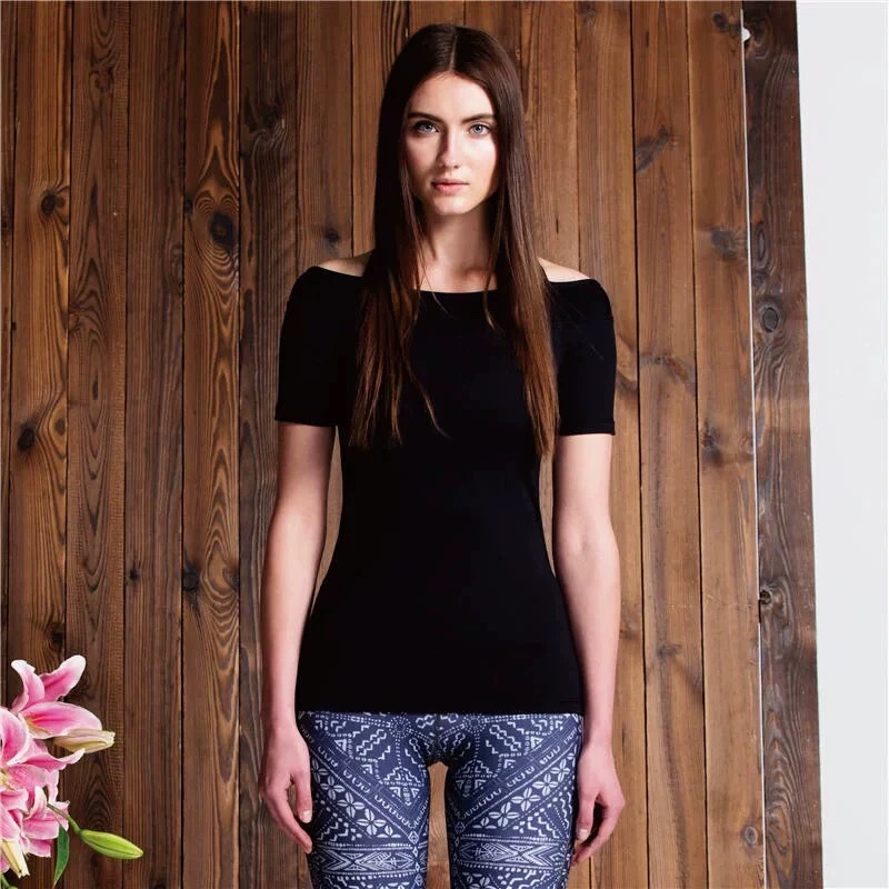 Aumnie Genuine Aumni Xikiti T-Shirt for Women, Mesh Short-Sleeve, Quick-Drying, Breathable, for Sports, Fitness, Running, Yoga
