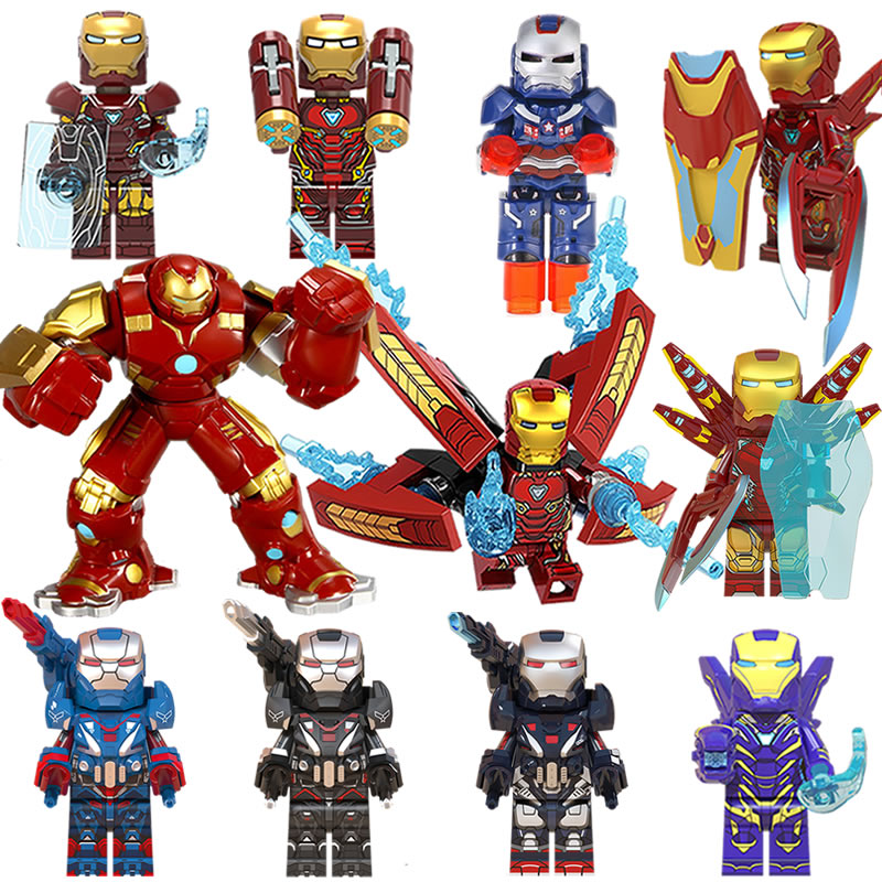 Compatible Avengers' Union Iron Man Anti-Hook Armoured MK85 Gnaku building blocks assembled toy man-Taobao