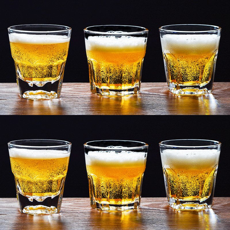 Creative Glass Mug Bar Ktv Beer Cups Thickened Steel Anise Cup Teacup Cup Whisky Wine Glasses