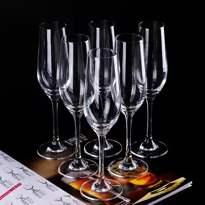 Home Champagne Glass Set High-grade luxury crystal wine glasses goblet champagne glass sparkling wine glasses 6