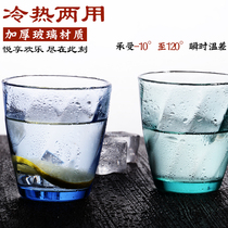 Hotel glass mouthwash cup High-end guest room brushing cup Bed and breakfast multi-functional washing cup thickened heat-resistant water cup Household