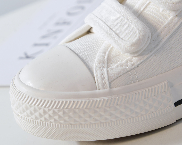 Giày vải nữ Velcro tất cả giày đen công sở xuân 2018 phiên bản mới của Hàn Quốc của giày đế bằng màu trắng hoang dã dành cho sinh viên giầy bốt nữ