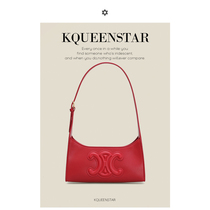 KQueenStar underarm bag womens autumn and winter 2022 new style Arc de Triomphe baguette bag wedding bag leather bridal bag