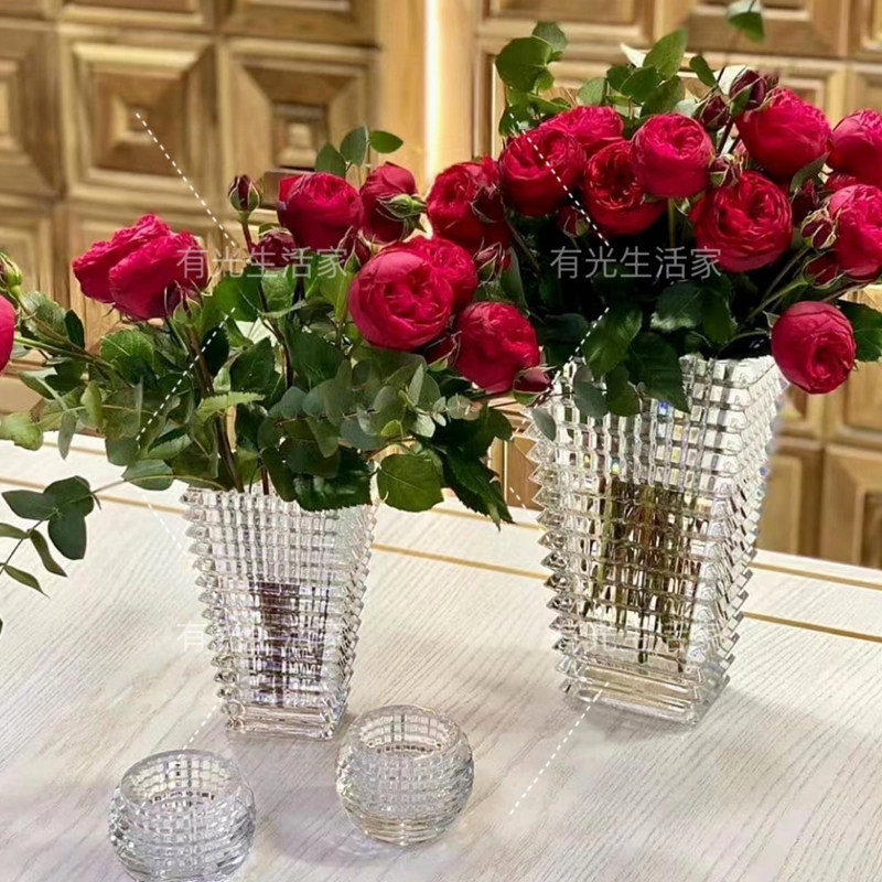 Baccalala vase Bacccaraa with the same flat substitute sparkling Luso crystal vase-Taobao