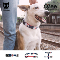 QZee USA Zeedog special French dog cat collar pet bow tie leash leash small medium and large dog