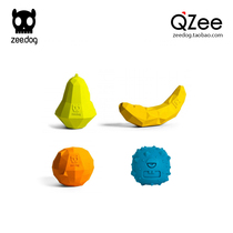 QZee American Zeedog dog toy Fruit bite-resistant leak ball Corgi law bucket Golden Retriever Teddy dog molars
