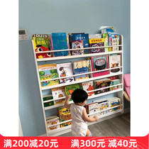 Childrens bookshelves Early childhood drawing frame on floor small bookcase Home wall-mounted bookshelves Big Easy Baby wall shelves
