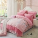 Ai tổ phiên bản Hàn Quốc của bộ lông cừu san hô bốn mảnh set Thicken Falais bốn mảnh flannel quilt bao gồm bộ đồ giường ấm áp