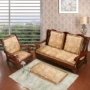 Royal nhung jacquard sofa đệm dày rắn gỗ đệm sofa phân mat gỗ gụ đồ nội thất đệm dài đệm tấm trải ghế sofa