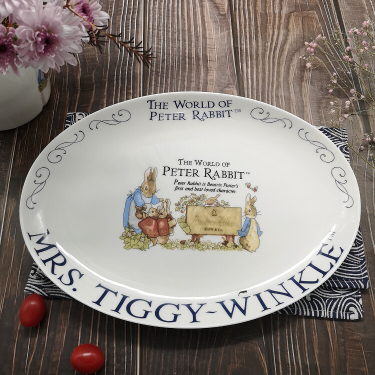Exported to the Uk Peter Rabbit Series Household Fish Plate 12inch Large Fish Plate