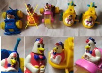 KFC Toys Early Kiki Expedition Driver Wear Defects Parts Sold Individually