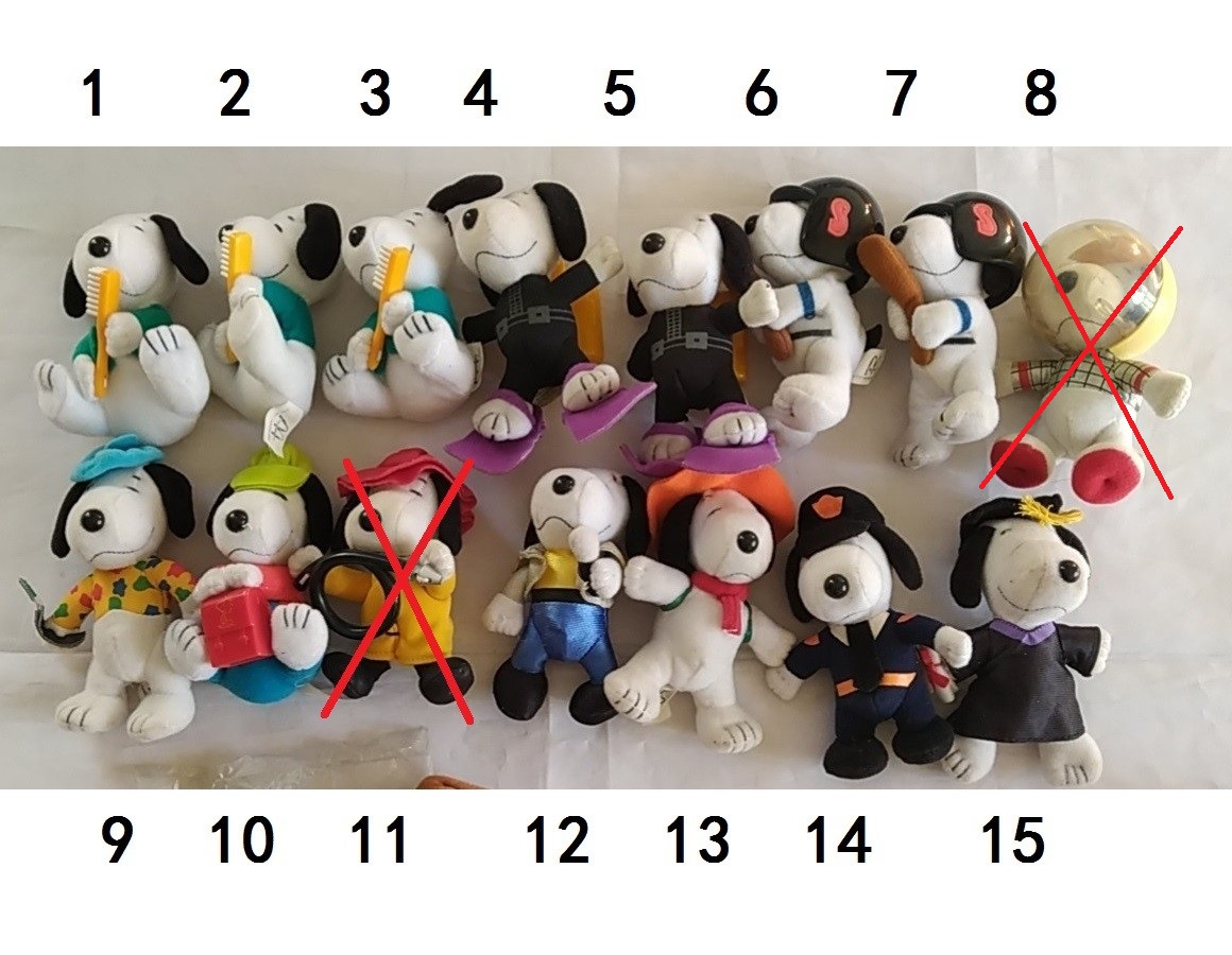 McDonald's Toys 2001 snoopy Snoopy Snoby's versatile career Show plush paparazzi uni-sell