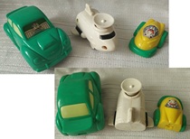 KFC toys early stage Qiqi Powerful Team Jet Express complete with wear and tear free spare parts