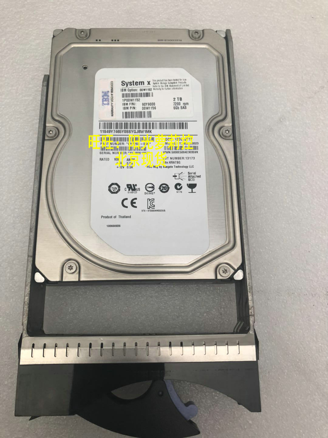 IBM 90Y9000 00W1152 2T 7 2K 3 5 SAS Server HDD DS3500 DS3950