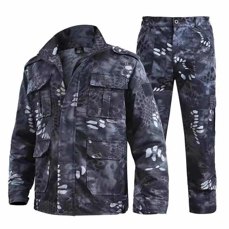 Outdoor men's and women's camouflage suit spring and autumn wear-resistant labor insurance work clothes welding auto repair students special training military training clothes