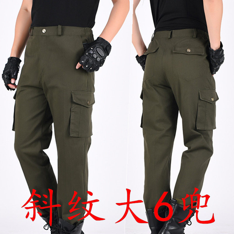 Spring and autumn men's camouflage pants, foreign military single pants, work pants, outdoor casual men's pants, multi-pocket twill work pants