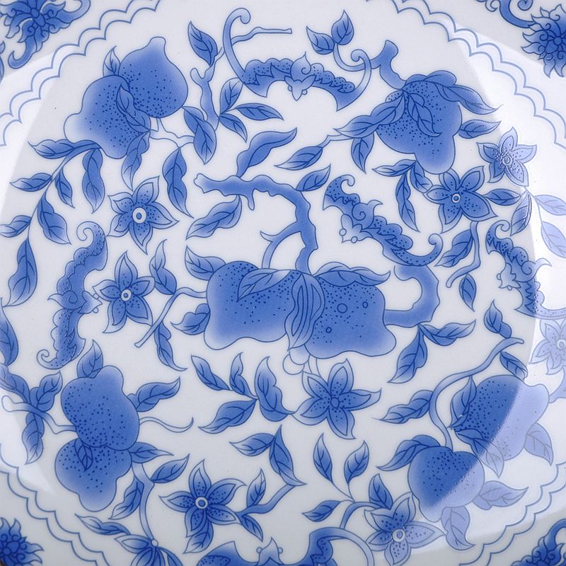 The sitting room of Chinese style household art of jingdezhen ceramics plate QingHuaPan craft supplies creative gifts furnishing articles